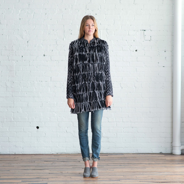 Tess Giberson Knit Fringe Coat - SOLD OUT Tess Giberson Knit Fringe Coat - SOLD OUT