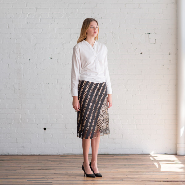 Tome Tiger Stripe Lace Skirt Tome Tiger Stripe Lace Skirt