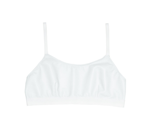 Collina Strada Maldives Bra White Leather Collina Strada Maldives Bra White Leather