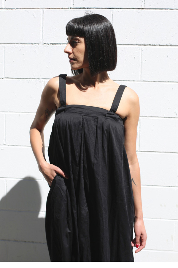 BLACK CRANE PLEATS JUMPER BLACK CRANE PLEATS JUMPER