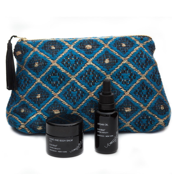 erica tanov x kahina giving beauty lapis clutch set erica tanov x kahina giving beauty lapis clutch set