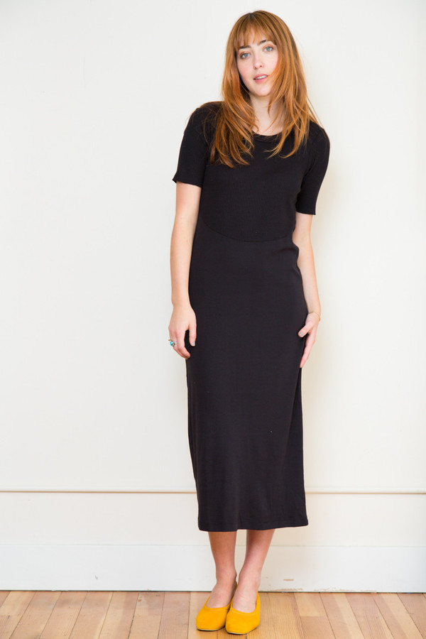 Stateside Slub Rib Midi Dress Stateside Slub Rib Midi Dress