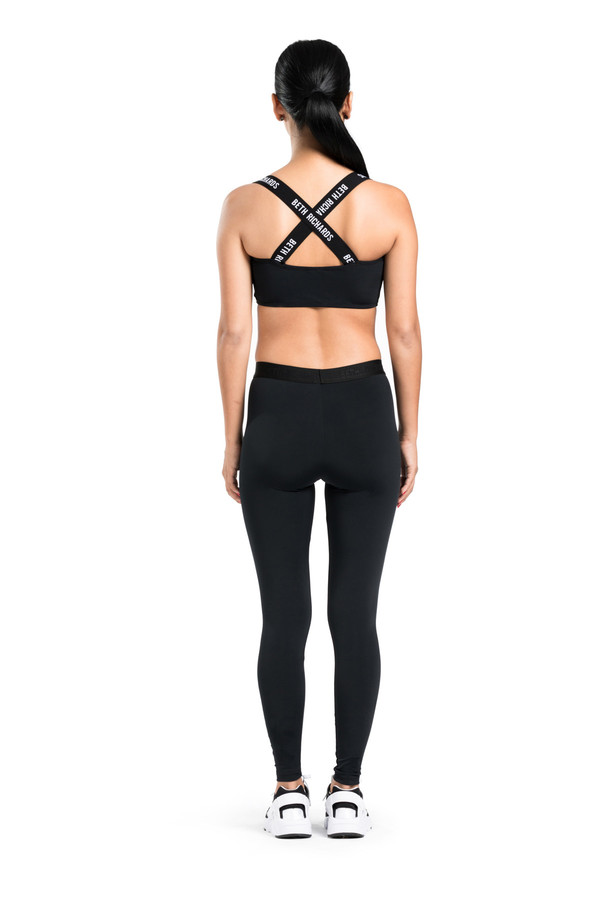 BETH RICHARDS Masi Legging - Black BASIC LEGGING WITH LOGO ELASTIC AND HIGH DENSITY STRETCH LOGO ON LEFT LEG BETH RICHARDS Masi Legging - Black BASIC LEGGING WITH LOGO ELASTIC AND HIGH DENSITY STRETCH LOGO ON LEFT LEG