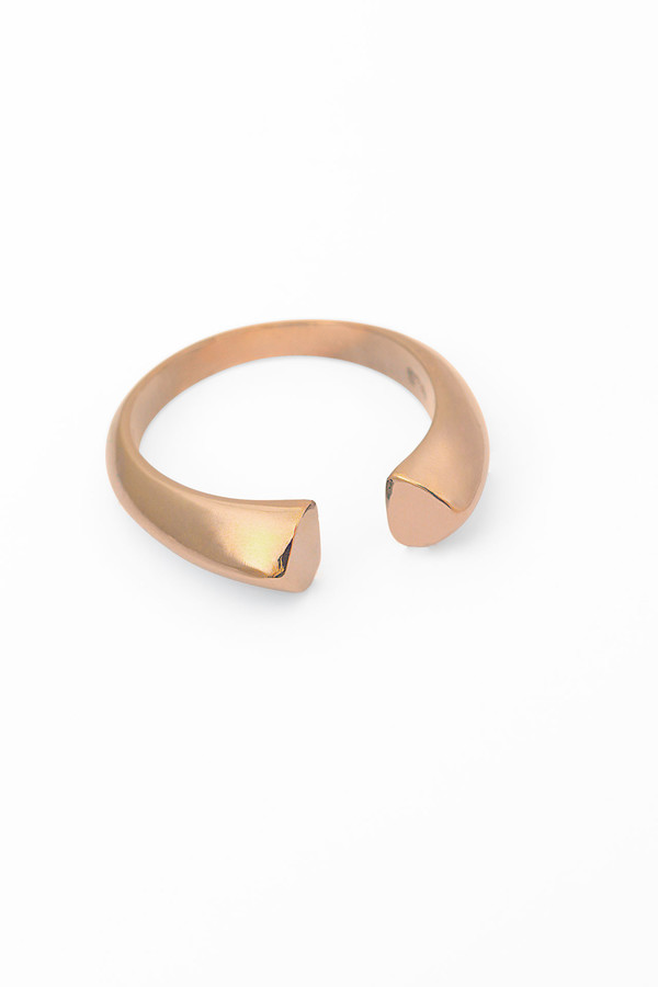 Slight Jewelry Adjustable Size Ring in 14K Rose Gold and Silver Slight Jewelry Adjustable Size Ring in 14K Rose Gold and Silver