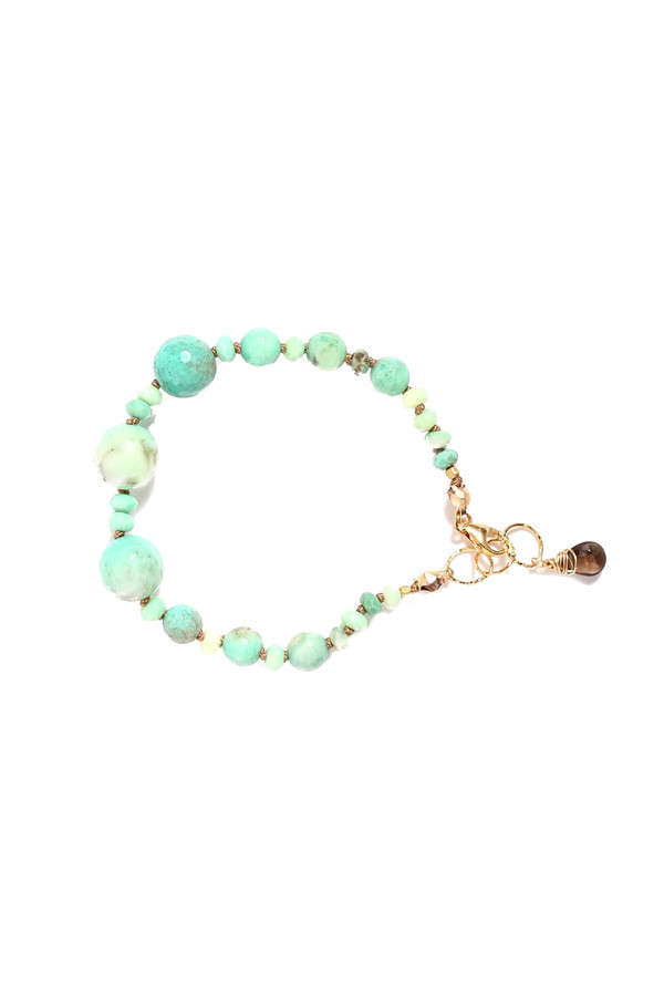 James and Jezebelle- Green Moss Agate Bracelet James and Jezebelle- Green Moss Agate Bracelet