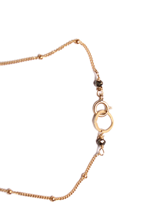 Pyrite Oxidized U Bar Necklace Pyrite Oxidized U Bar Necklace