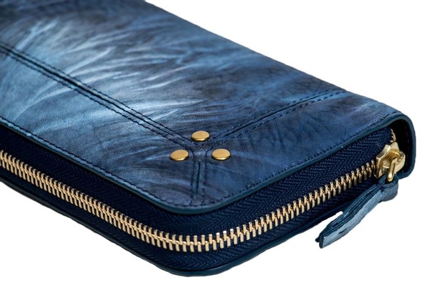 Jerome Dreyfuss Malcom Wallet - Blue Tie Dye Jerome Dreyfuss Malcom Wallet - Blue Tie Dye
