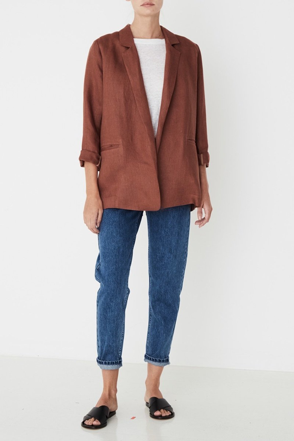 terracotta blazer