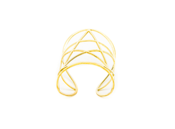 Pamela Love Mini Pentagram Cuff - Brass Pamela Love Mini Pentagram Cuff - Brass