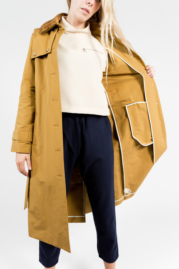 Trademark Faux Fur Trench Trademark Faux Fur Trench