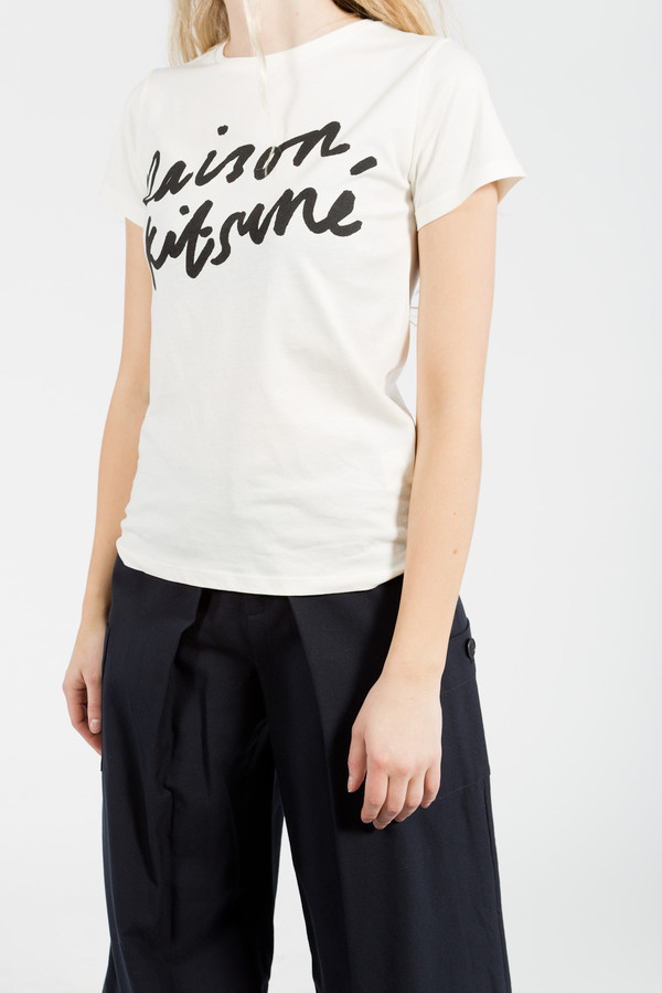 Maison Kitsune Handwriting Tee Maison Kitsune Handwriting Tee