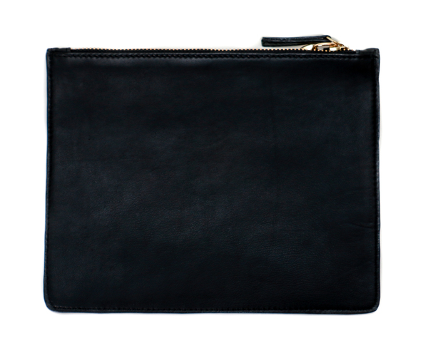 Lizzie Fortunato Black Palm Zip Pouch Lizzie Fortunato Black Palm Zip Pouch