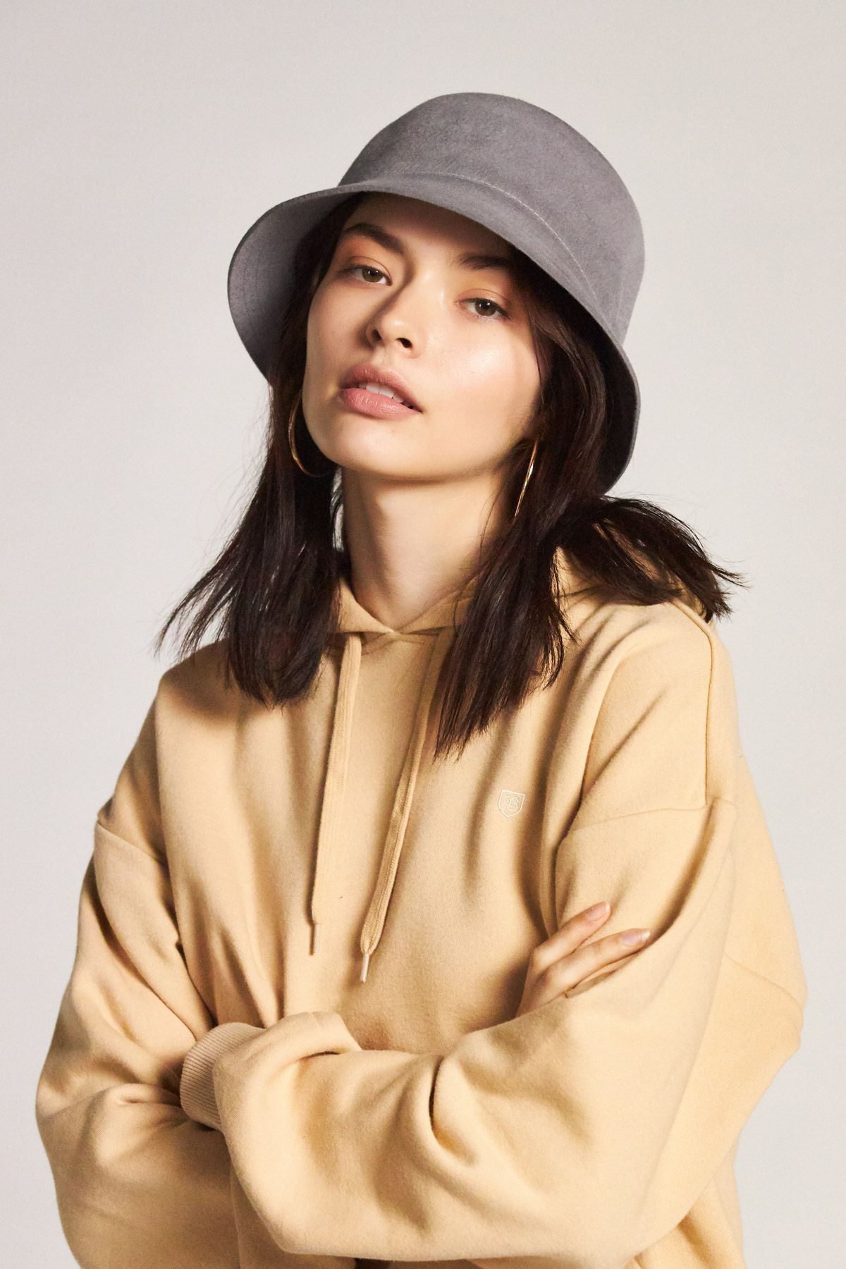 Brixton Essex Bucket Hat - Aluminium 