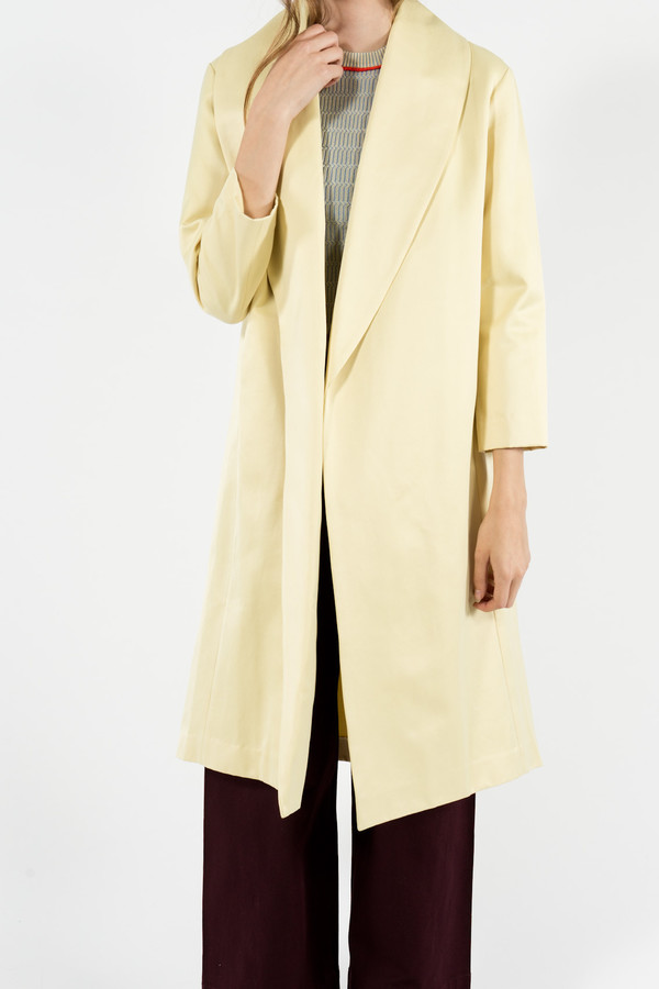 Trademark Satin Shawl Coat Trademark Satin Shawl Coat