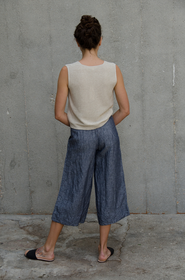 Ali Golden LINEN WIDE-LEG PANT Ali Golden LINEN WIDE-LEG PANT