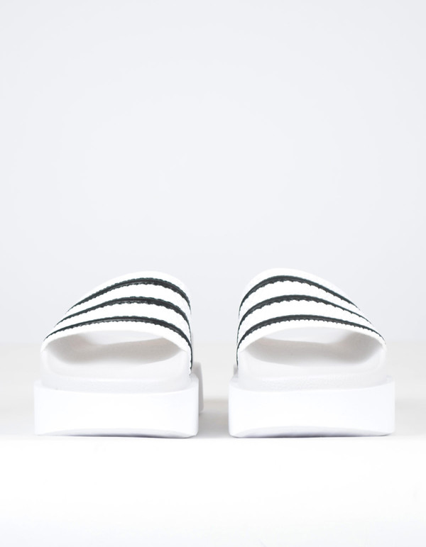 Adidas Adilette Bold White White Black Adidas Adilette Bold White White Black