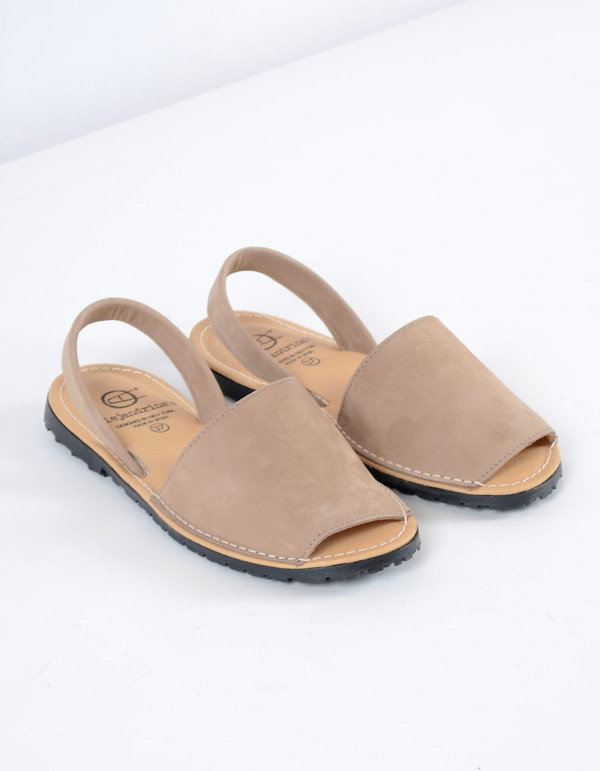 Alejandrina's Menorca Nubuck Shoe Taupe Alejandrina's Menorca Nubuck Shoe Taupe