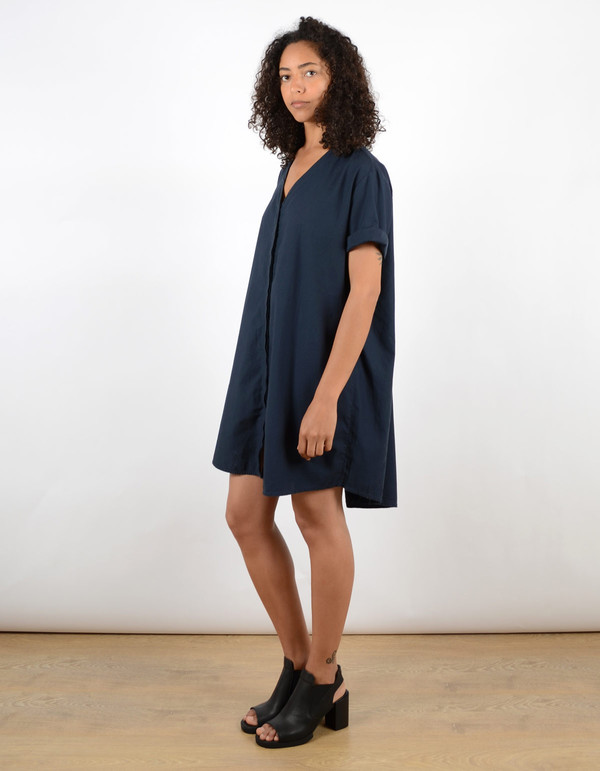Ali Golden Button-Down Shirt Dress Navy Ali Golden Button-Down Shirt Dress Navy