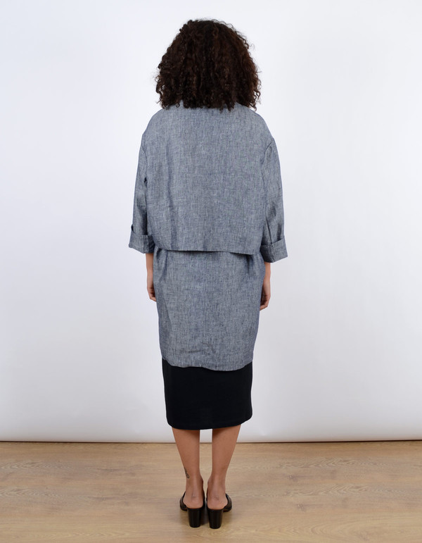 Ali Golden Linen Coat Blue Chambray Ali Golden Linen Coat Blue Chambray