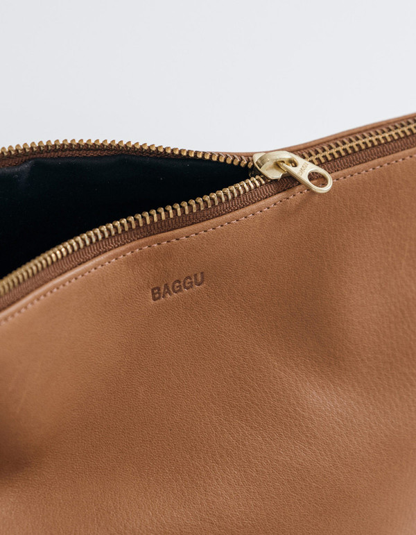 Baggu Large Stash Clutch Saddle Baggu Large Stash Clutch Saddle