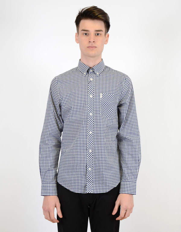 Ben Sherman Classic Gingham Shirt Blue Depths Ben Sherman Classic Gingham Shirt Blue Depths