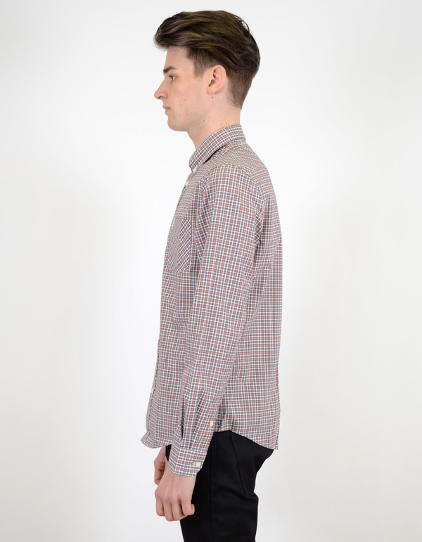 Ben Sherman Classic Tartan Shirt Fire Orange Ben Sherman Classic Tartan Shirt Fire Orange