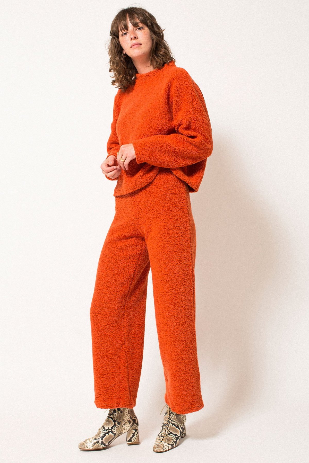 Rita Row Fuzzy Pants - Orange | Garmentory