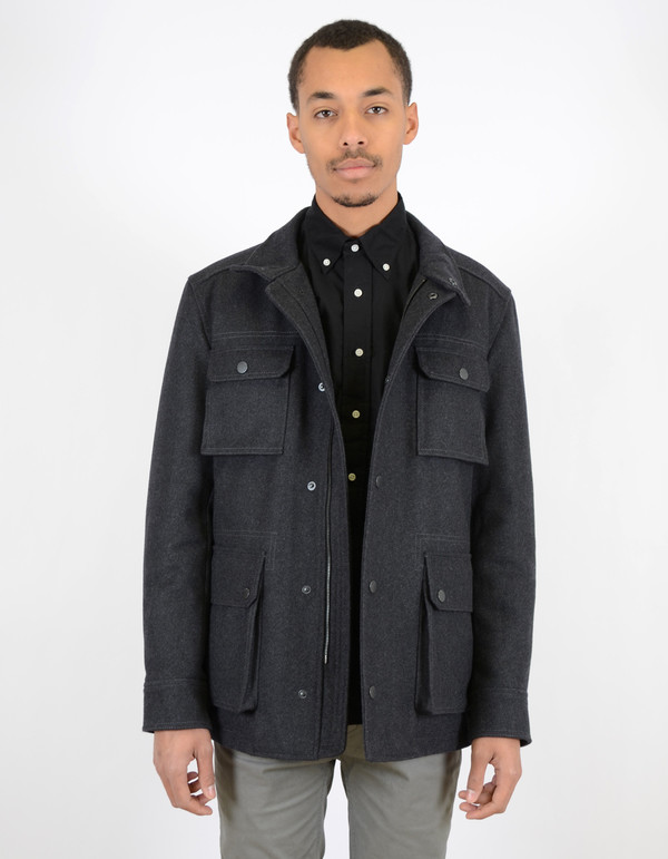 Ben Sherman Melton Field Jacket Chimney Ben Sherman Melton Field Jacket Chimney