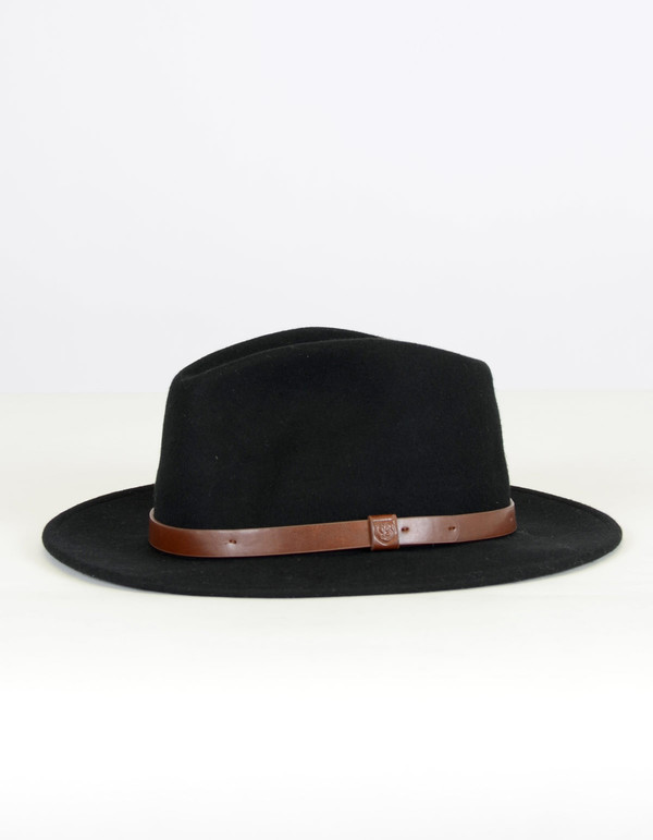 Brixton Messer Fedora Black Black Brixton Messer Fedora Black Black
