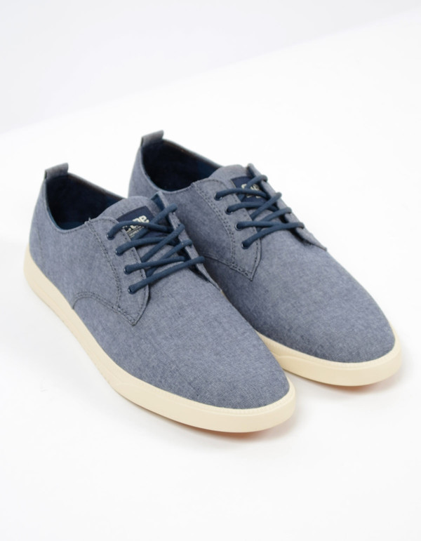 Clae Men's Ellington Textile Navy Chambray Clae Men's Ellington Textile Navy Chambray