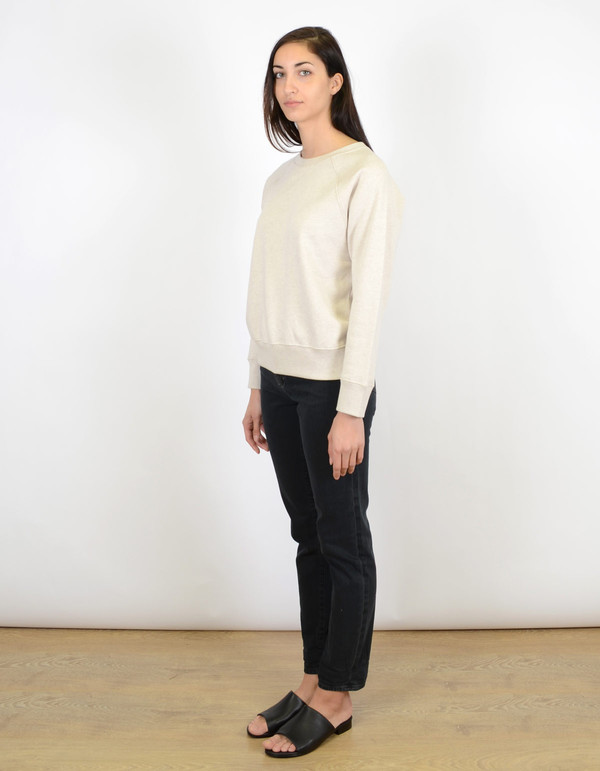 Filippa K Cotton Cashmere Sweater Pebble Melange Filippa K Cotton Cashmere Sweater Pebble Melange