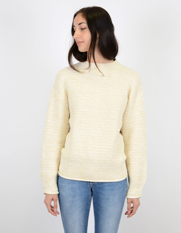 Filippa K Cropped Pullover Cane Ginger Melange Filippa K Cropped Pullover Cane Ginger Melange