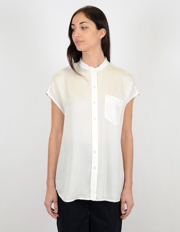 Filippa K Tencel Cap Sleeve Shirt Ginger Filippa K Tencel Cap Sleeve Shirt Ginger