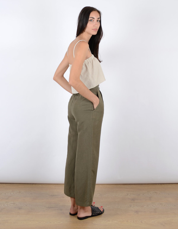 First Rite Two Strap Tank Khaki First Rite Two Strap Tank Khaki