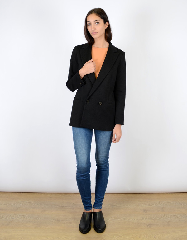 Ganni Crawford Blazer Black Ganni Crawford Blazer Black
