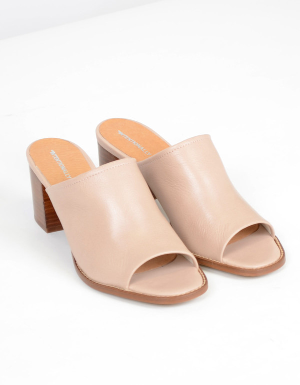 Intentionally Blank Skipper Heeled Slide Nude Intentionally Blank Skipper Heeled Slide Nude