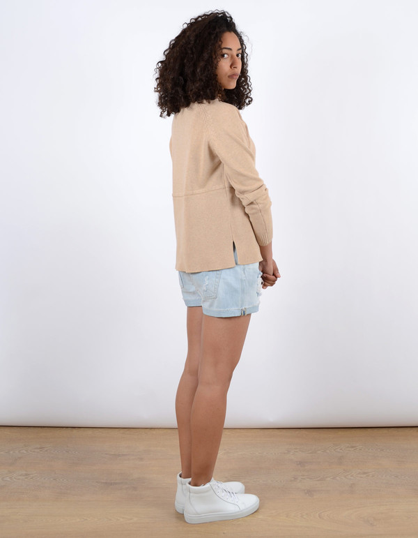 Just Female Daub Knit Camel Just Female Daub Knit Camel