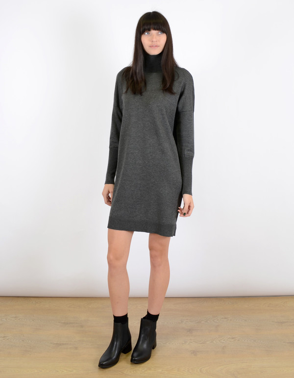 Just Female Linko Turtleneck Sweater Antrasit Melange Just Female Linko Turtleneck Sweater Antrasit Melange