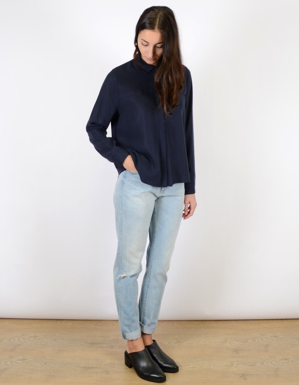 Just Female Triba Shirt Blue Nights Just Female Triba Shirt Blue Nights