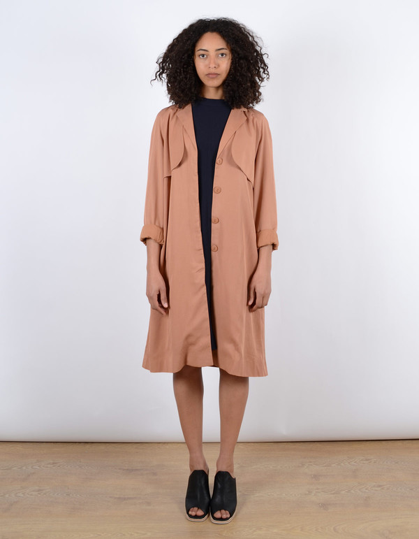 Just Female Trust Trenchcoat Toasted Nut Just Female Trust Trenchcoat Toasted Nut