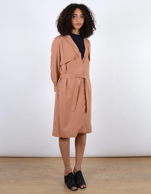 Just Female Trust Trenchcoat Toasted Nut Just Female Trust Trenchcoat Toasted Nut