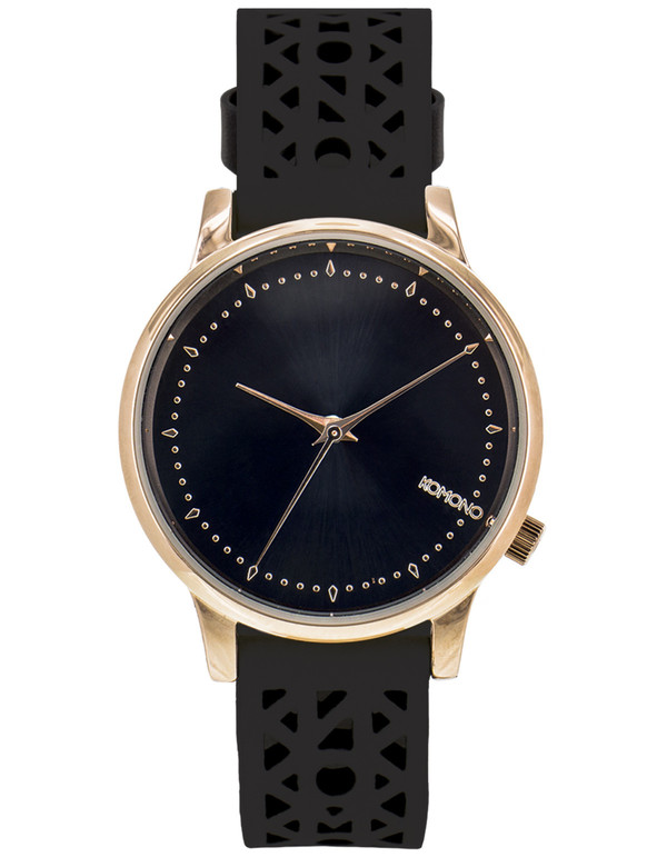 Komono Estelle Cutout Watch Black Rose Komono Estelle Cutout Watch Black Rose