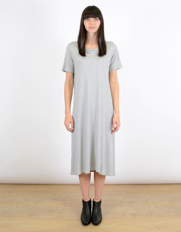 Kowtow Building Block T-Shirt Dress Grey Marle Kowtow Building Block T-Shirt Dress Grey Marle