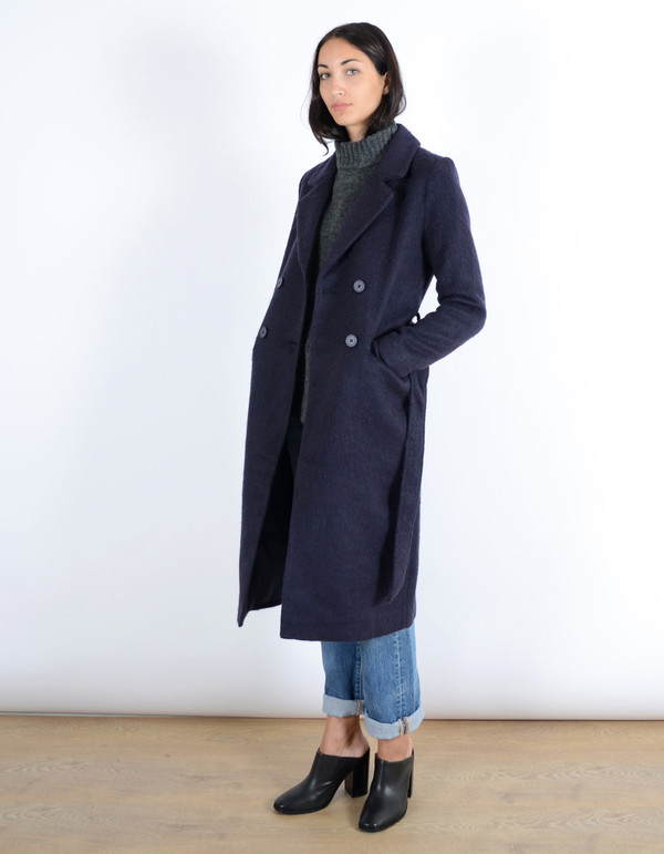 Minimum Sebina Wool Trench Coat Graphite Minimum Sebina Wool Trench Coat Graphite