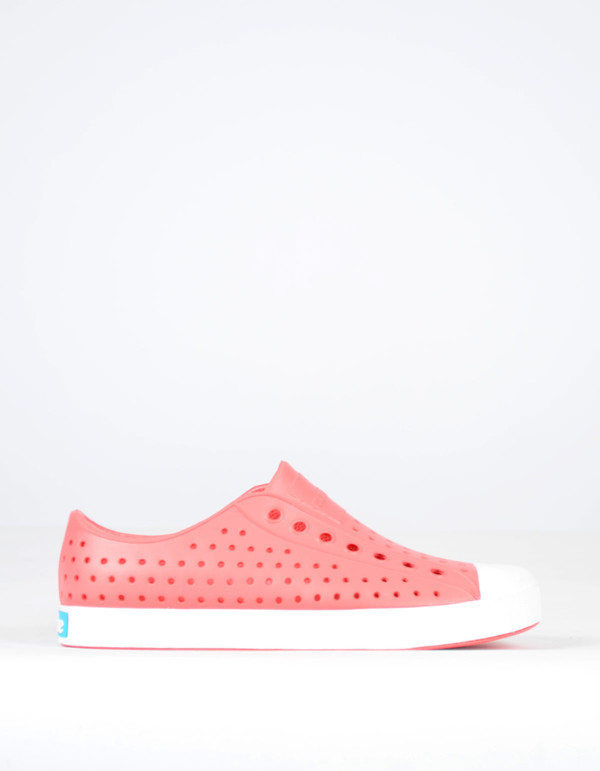 Native Shoes Native Jefferson Snapper Red with Shell White Native Shoes Native Jefferson Snapper Red with Shell White