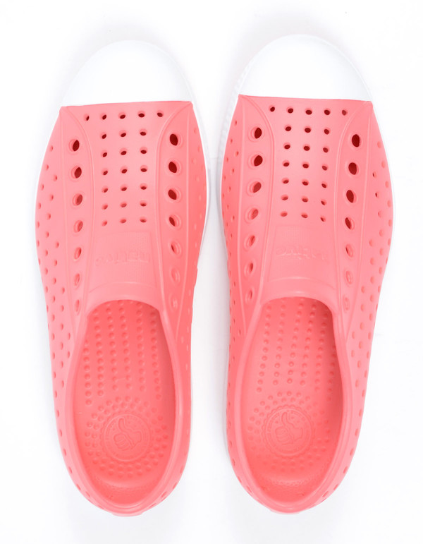 Native Shoes Native Jefferson Snapper Red with Shell White Native Shoes Native Jefferson Snapper Red with Shell White