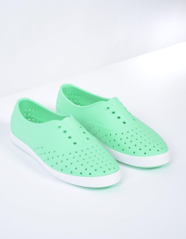 Native Shoes Native Jericho Moola Green with Shell White Native Shoes Native Jericho Moola Green with Shell White