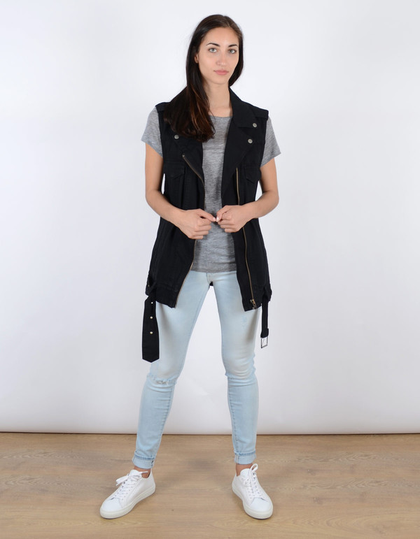 Neuw Izabel Vest Black Overdye Neuw Izabel Vest Black Overdye