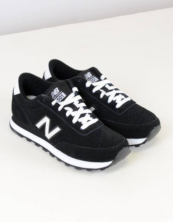 New Balance 501 All Suede Collection Sneaker Black White New Balance 501 All Suede Collection Sneaker Black White
