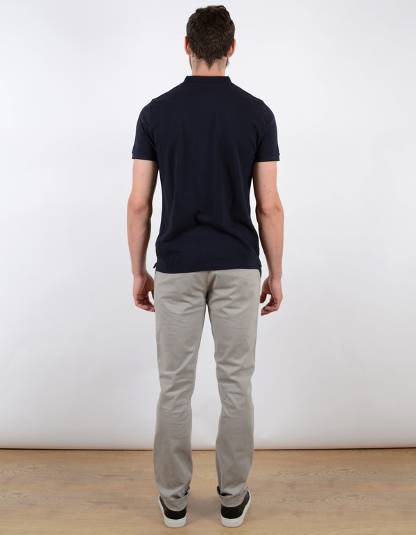 Men's No Nationality Pima Pique Solid Polo Navy Men's No Nationality Pima Pique Solid Polo Navy